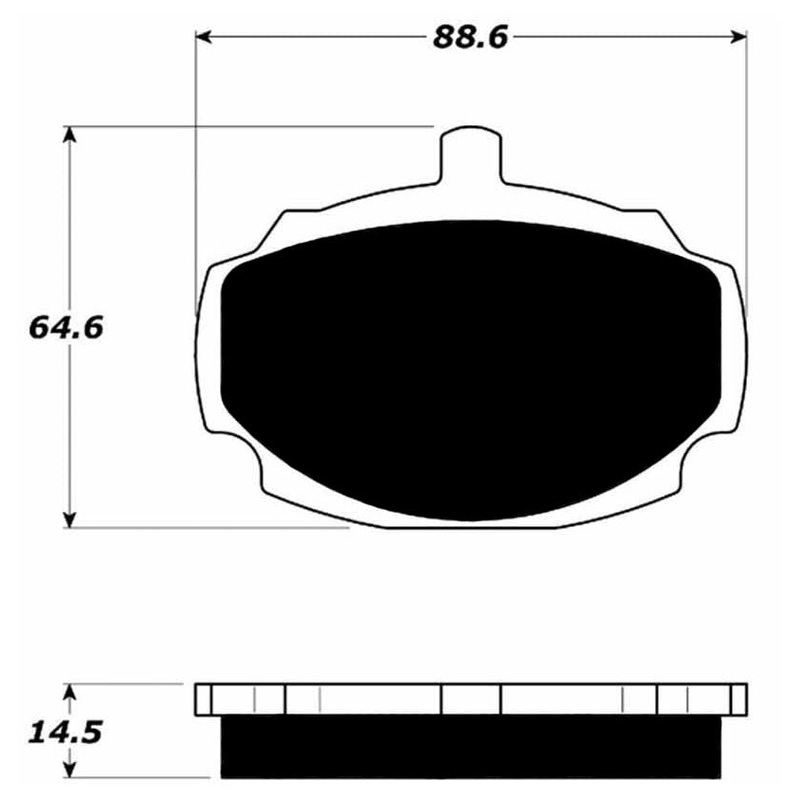 Porterfield Brake Pads for 1965 MG MGB Banjo